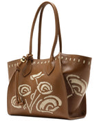 Arezzo Alba Medium Leather Zipper Tote Bag