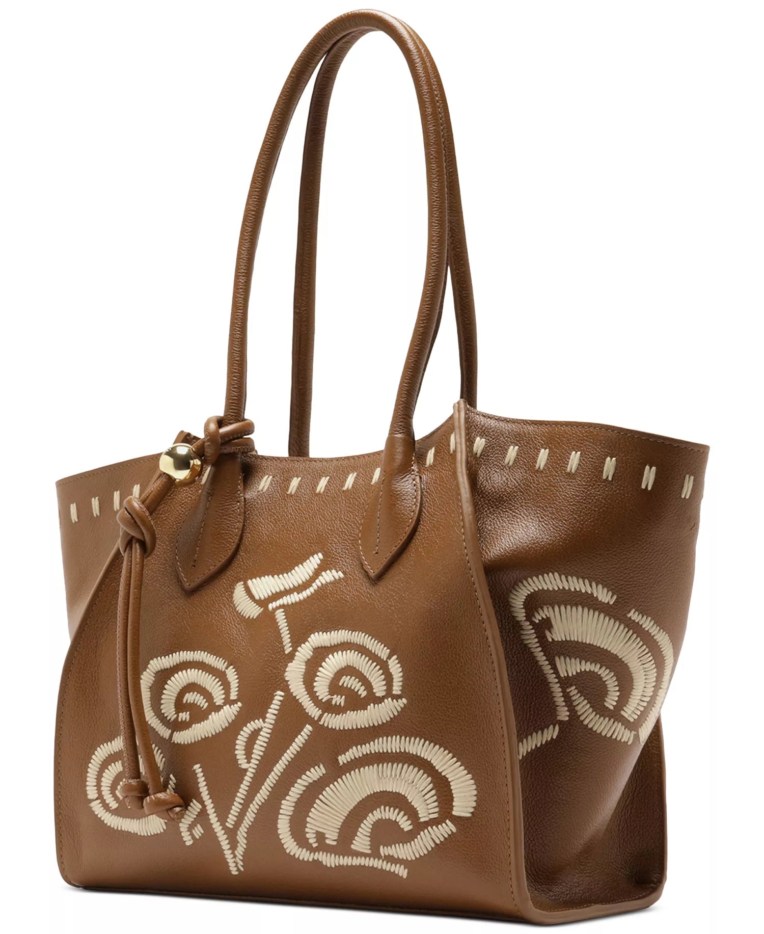Arezzo Alba Medium Leather Zipper Tote Bag