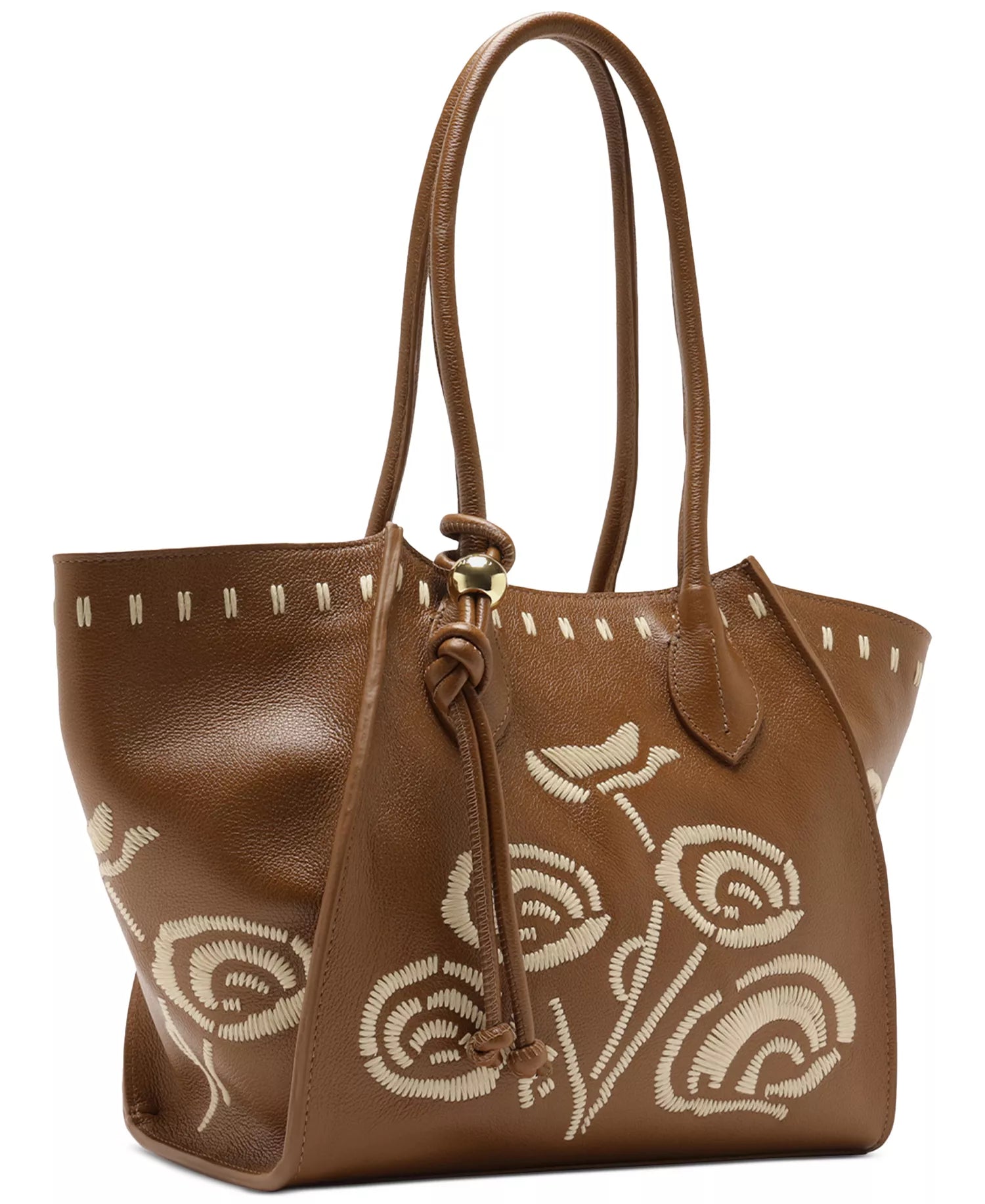 Arezzo Alba Medium Leather Zipper Tote Bag