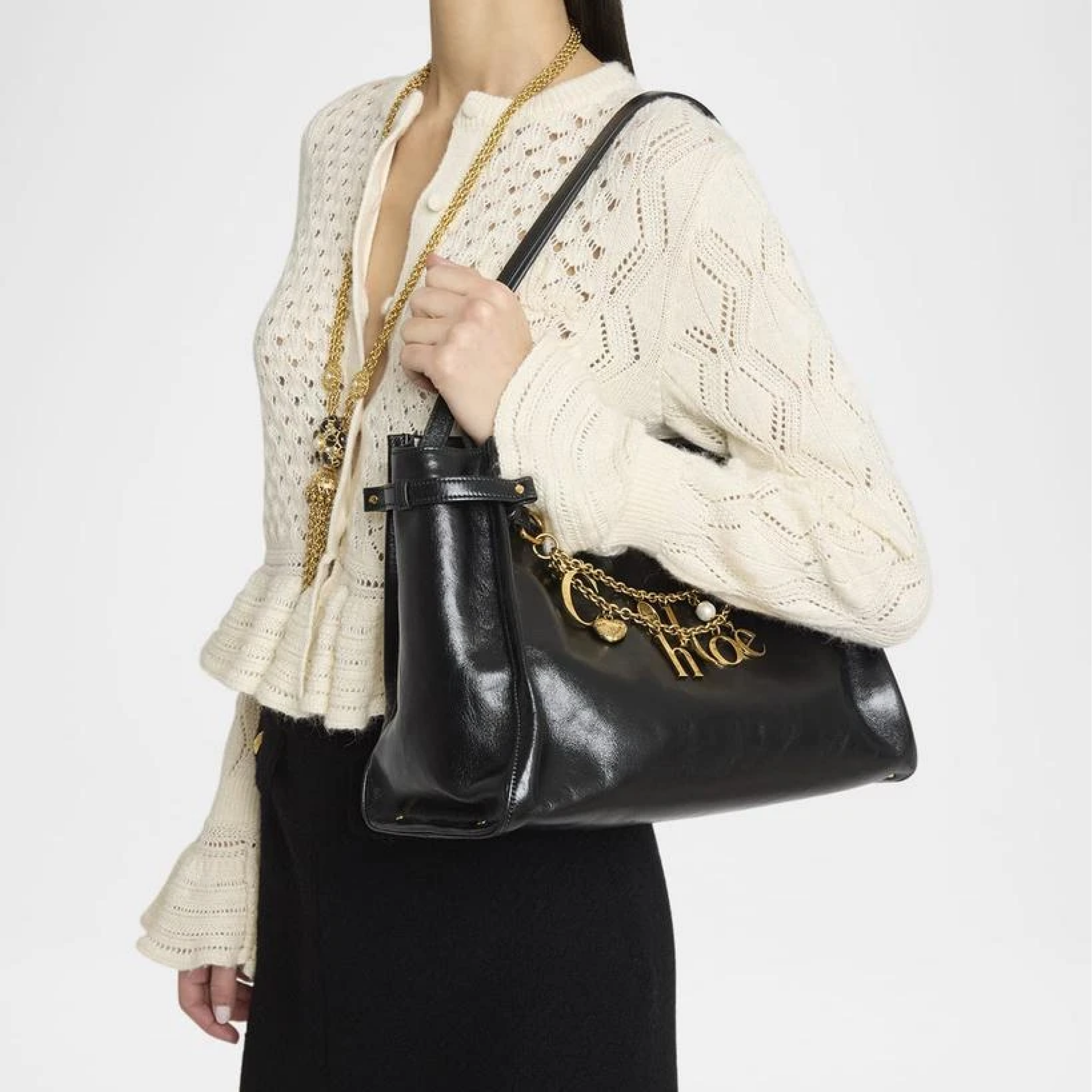 Chloe Charms Leather Tote