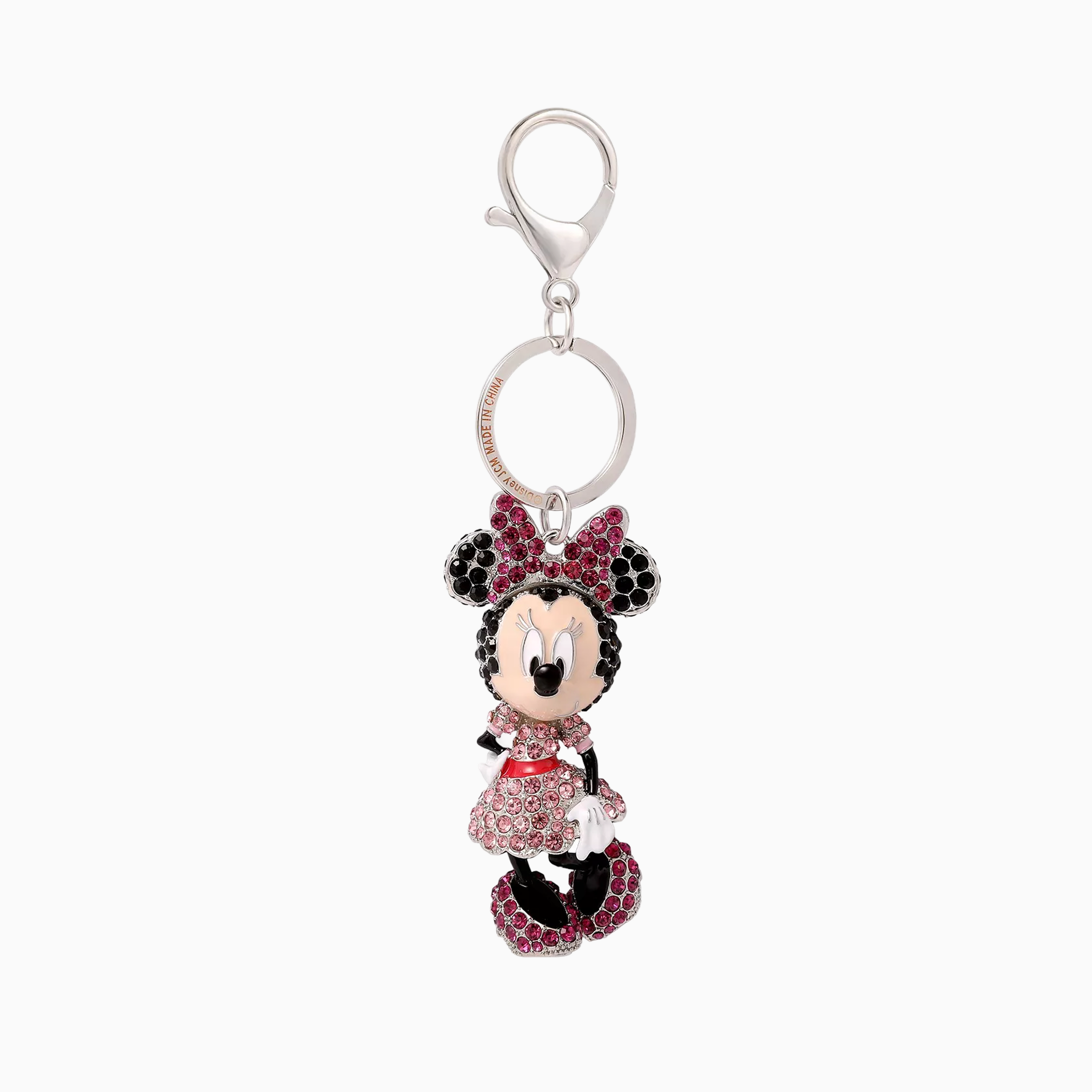 DISNEY® Minnie Mouse Crystal Pave Bag Charm Keychain