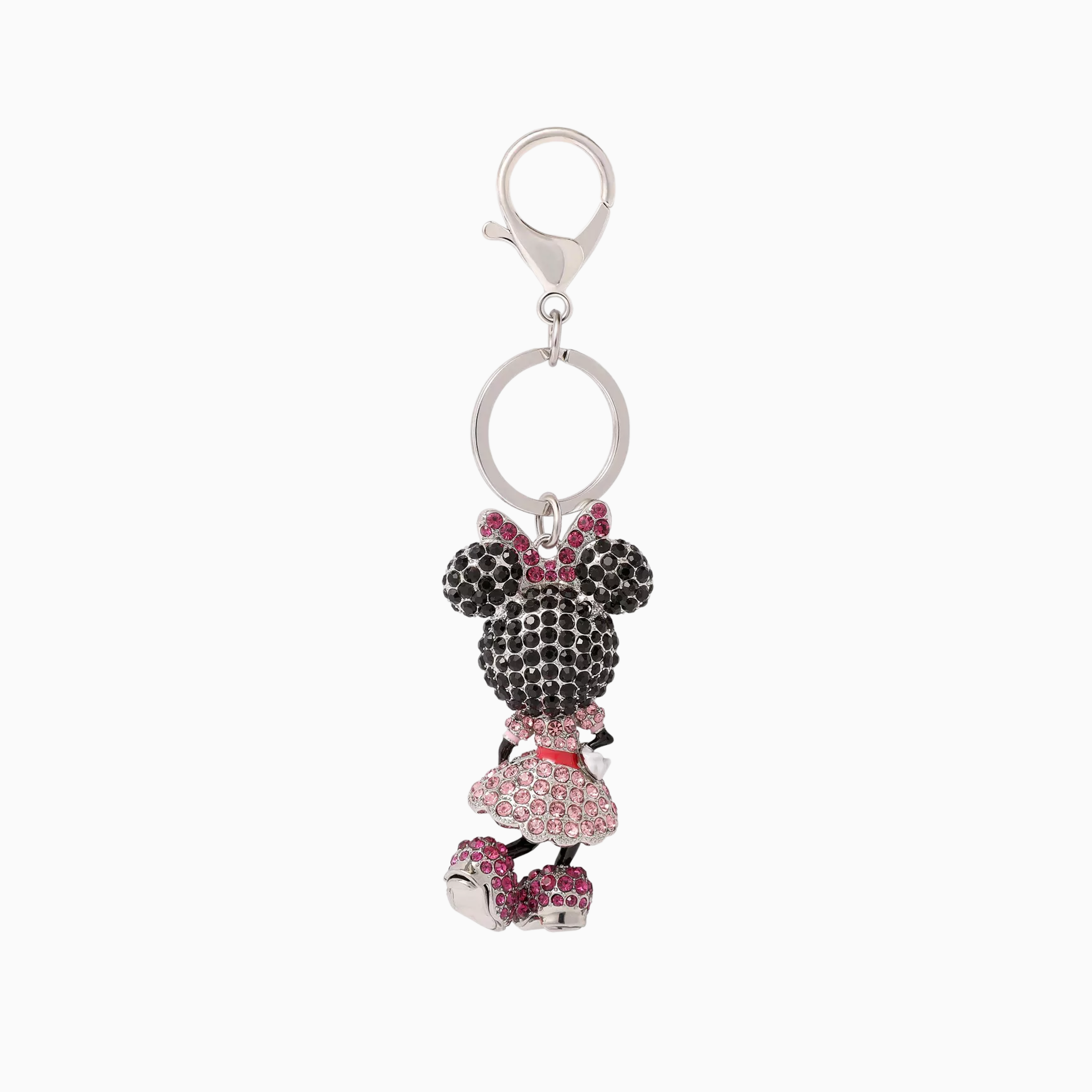 DISNEY® Minnie Mouse Crystal Pave Bag Charm Keychain