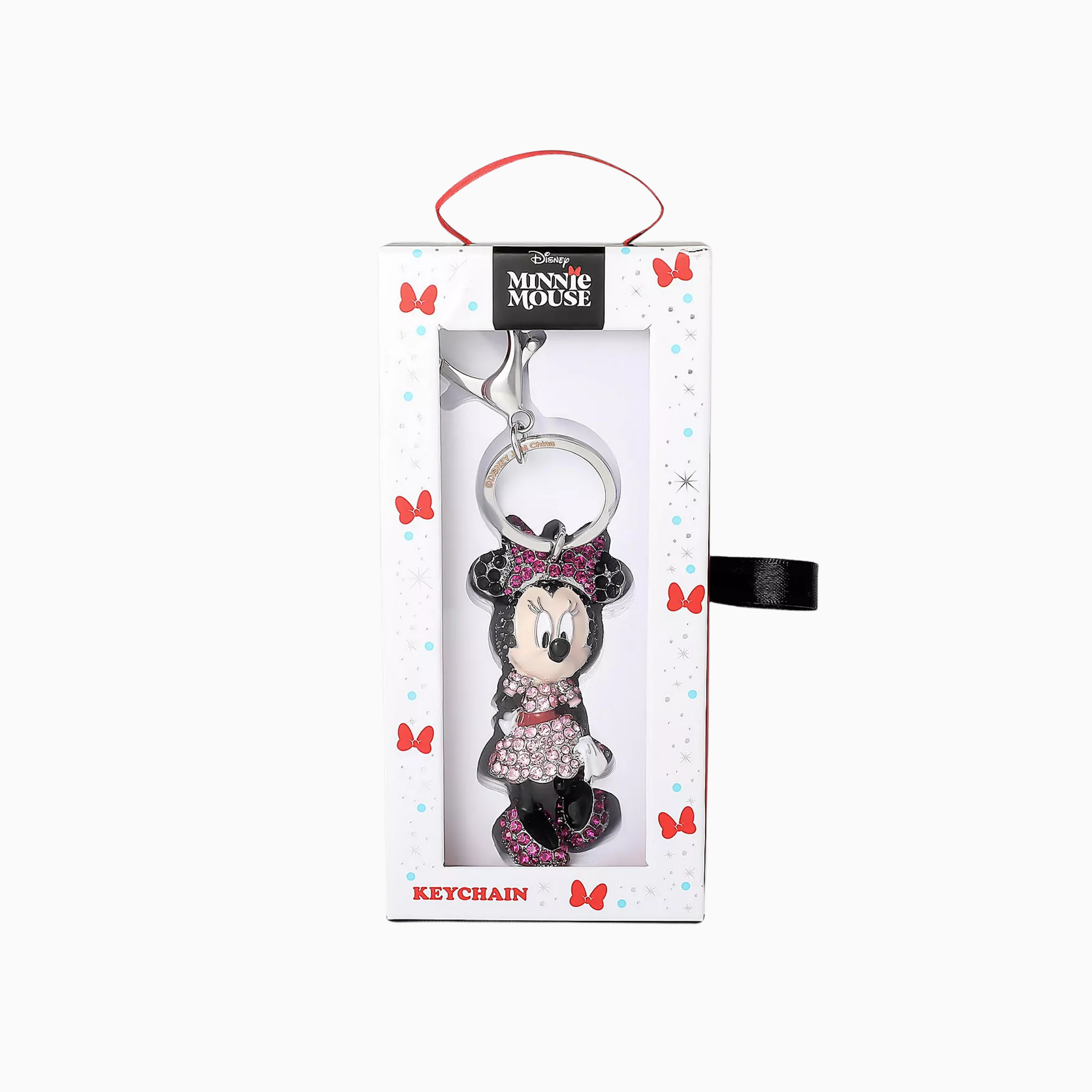 DISNEY® Minnie Mouse Crystal Pave Bag Charm Keychain