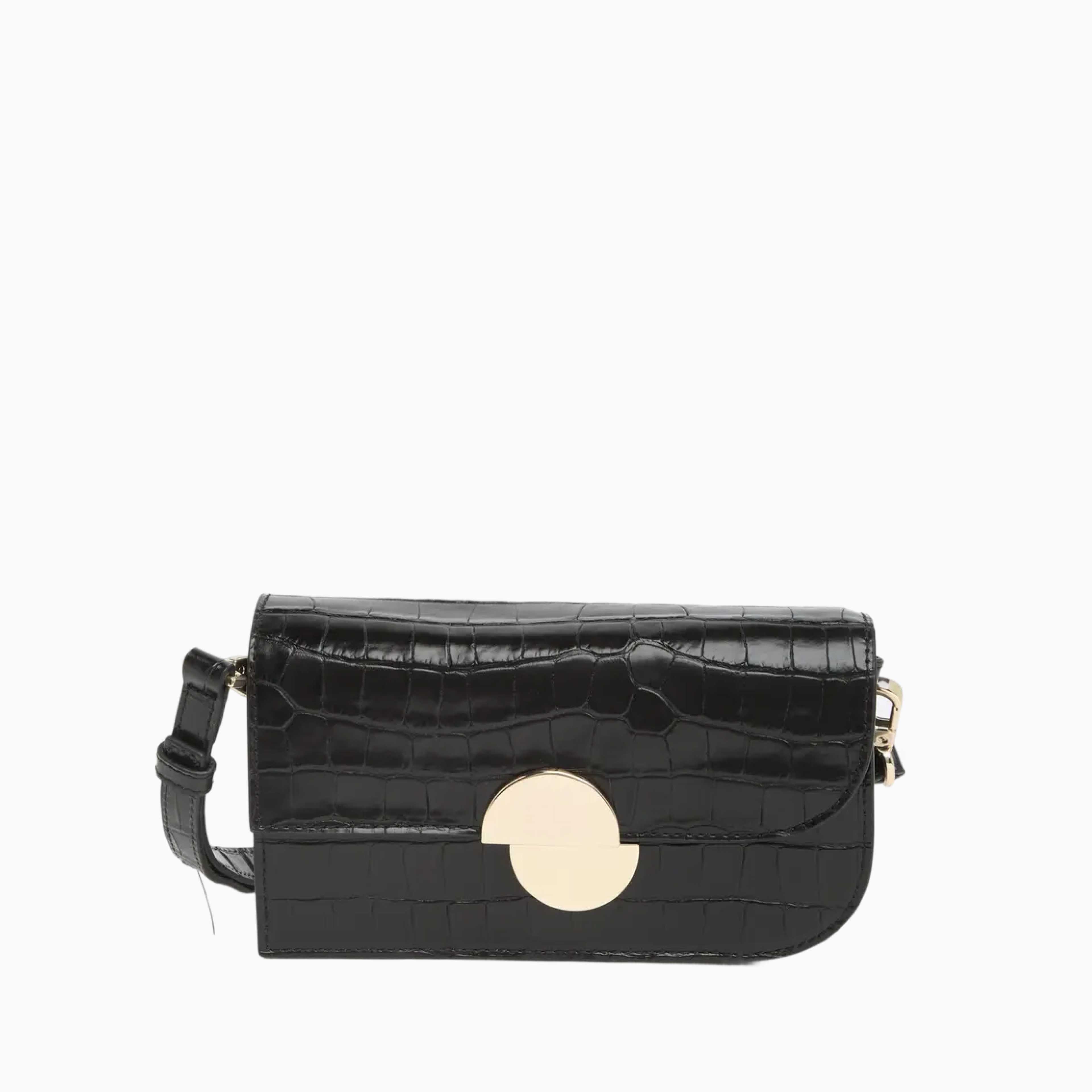 JASON WU Orbit Croc Leather Shoulder Bag