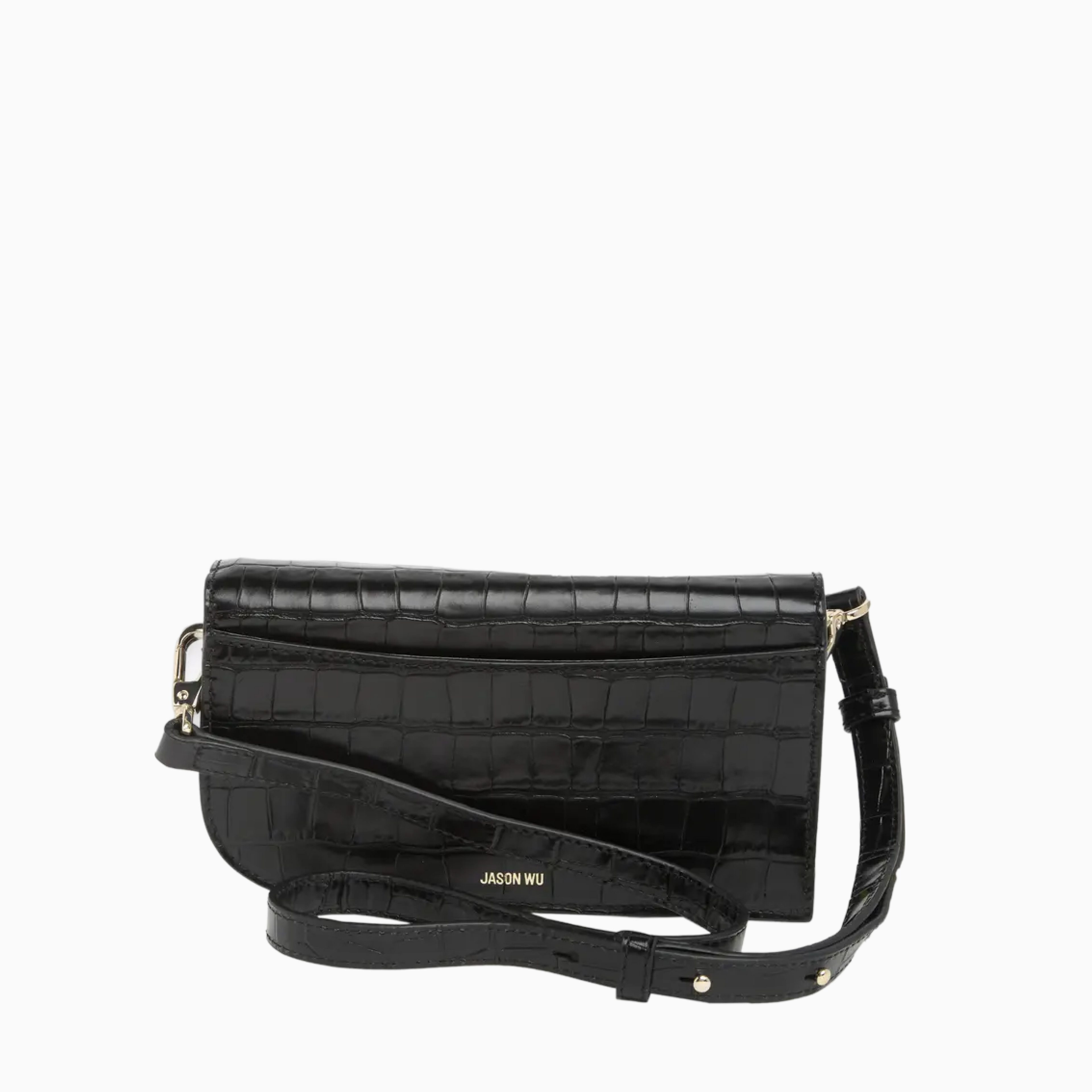 JASON WU Orbit Croc Leather Shoulder Bag