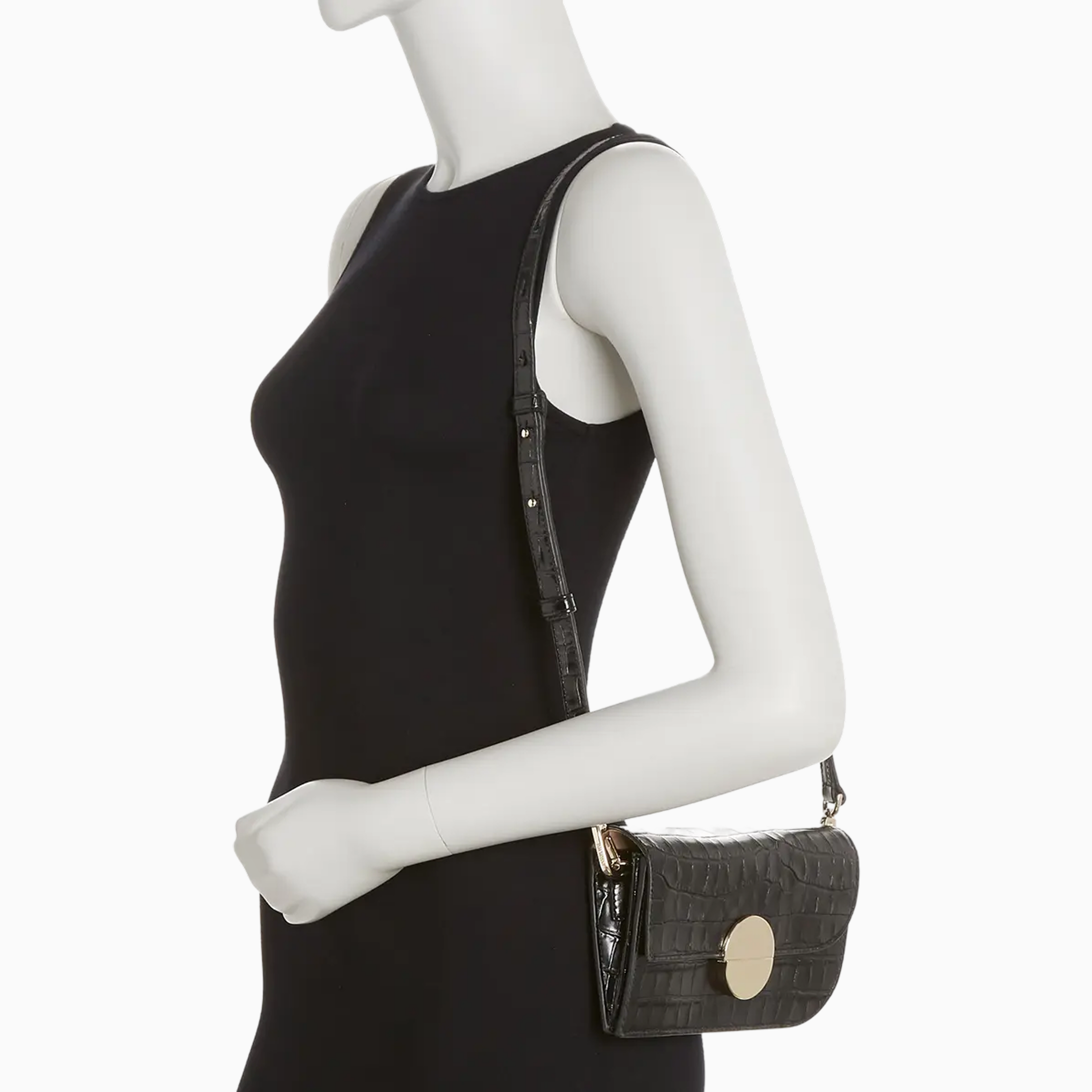 JASON WU Orbit Croc Leather Shoulder Bag