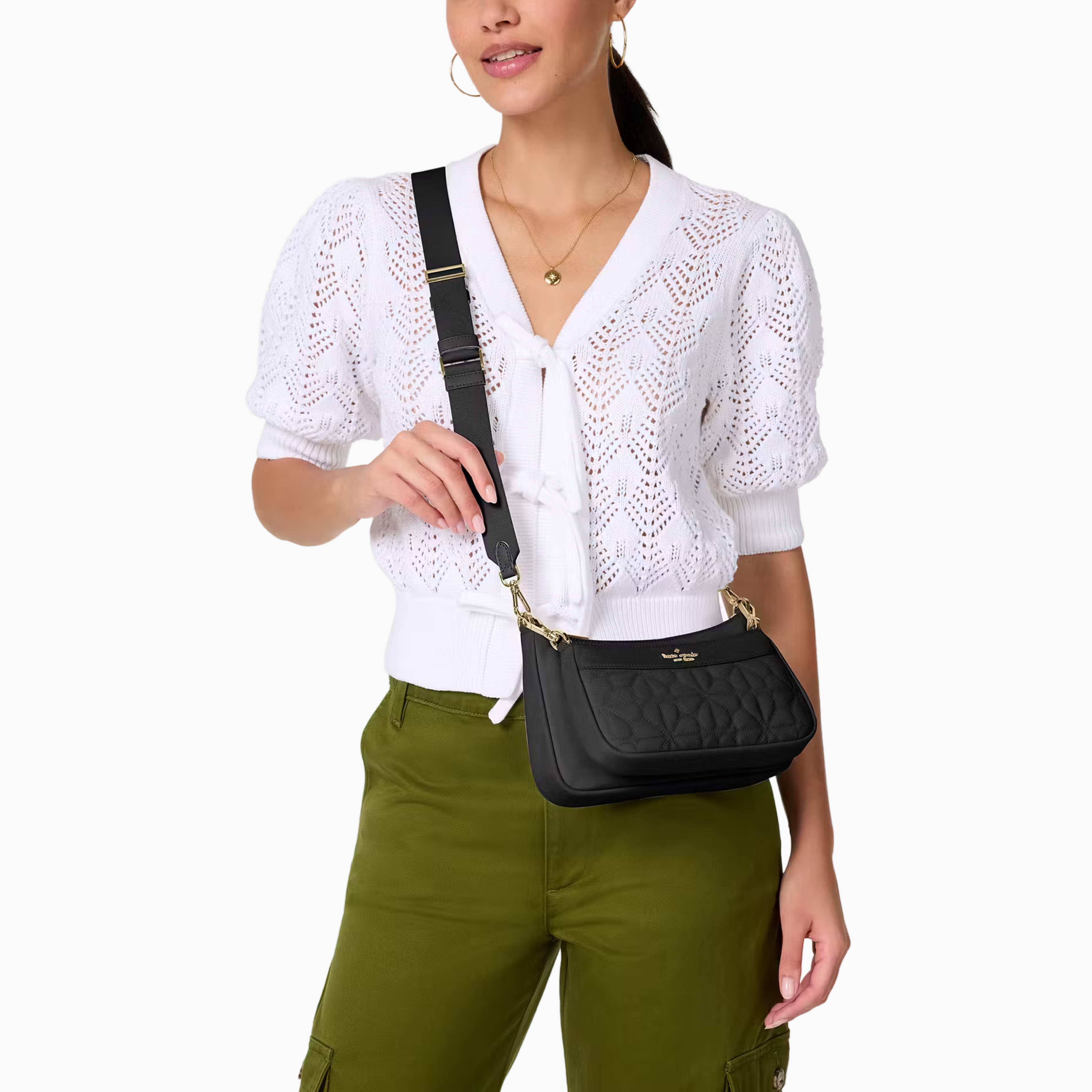KATE SPADE Duet Quilted Fabric Small Crossbody