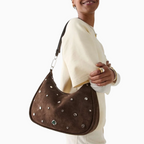 KATE SPADE Kayla Suede Studs Large Shoulder Bag