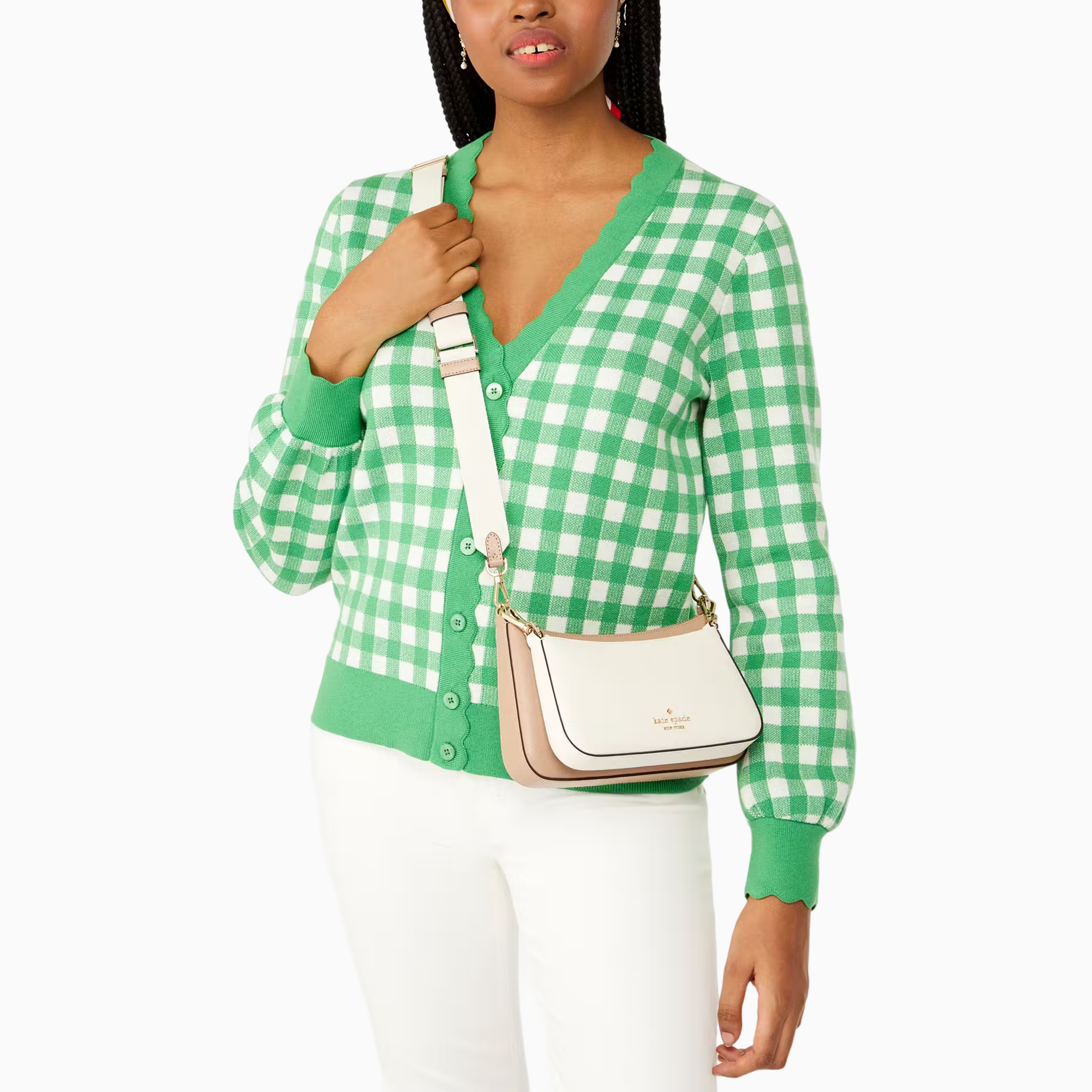 KATE SPADE Duet Colorblock Saffiano Leather Small Crossbody