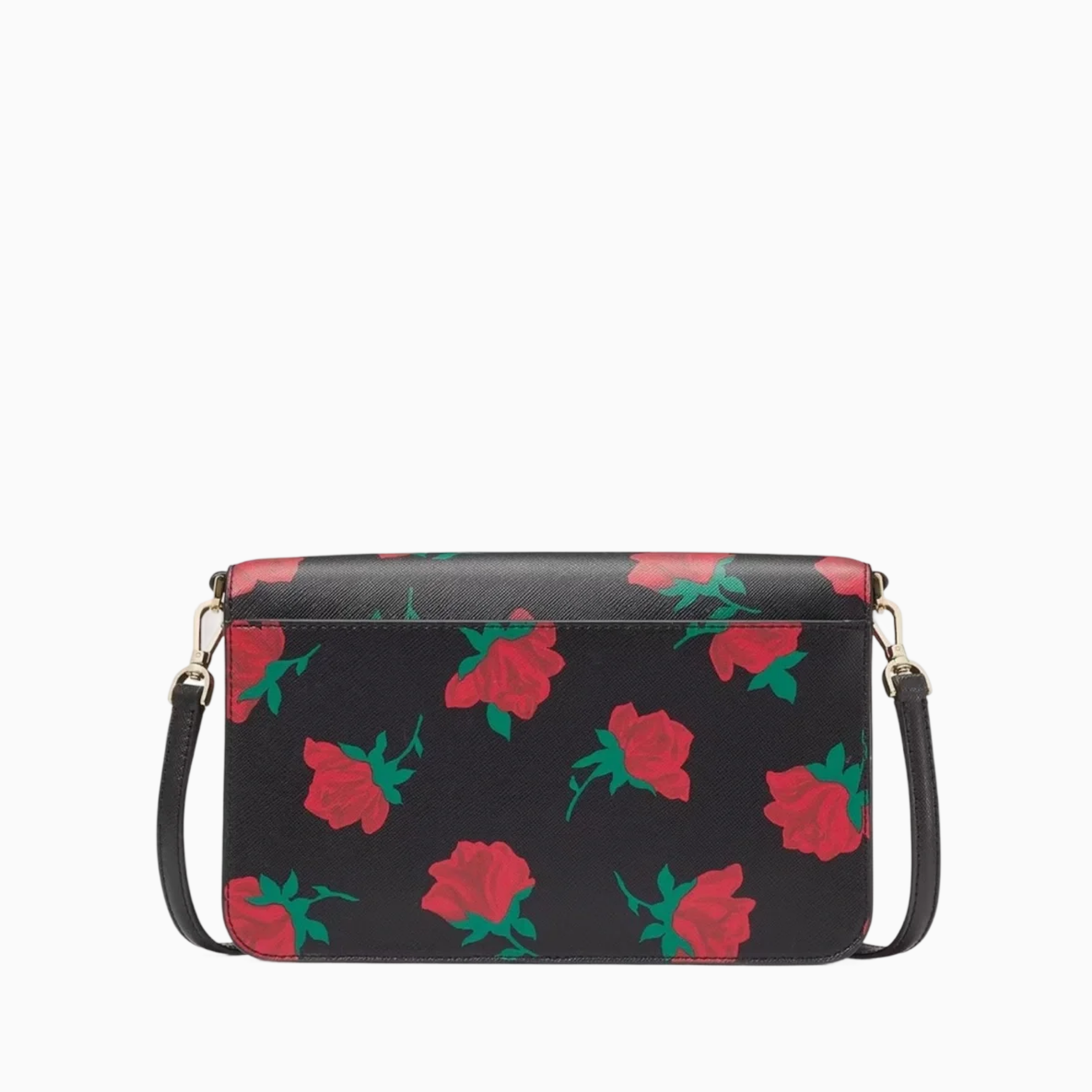 KATE SPADE Madison Rose Toss Printed Small Flap Crossbody Bag