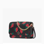 KATE SPADE Madison Rose Toss Printed Small Flap Crossbody Bag