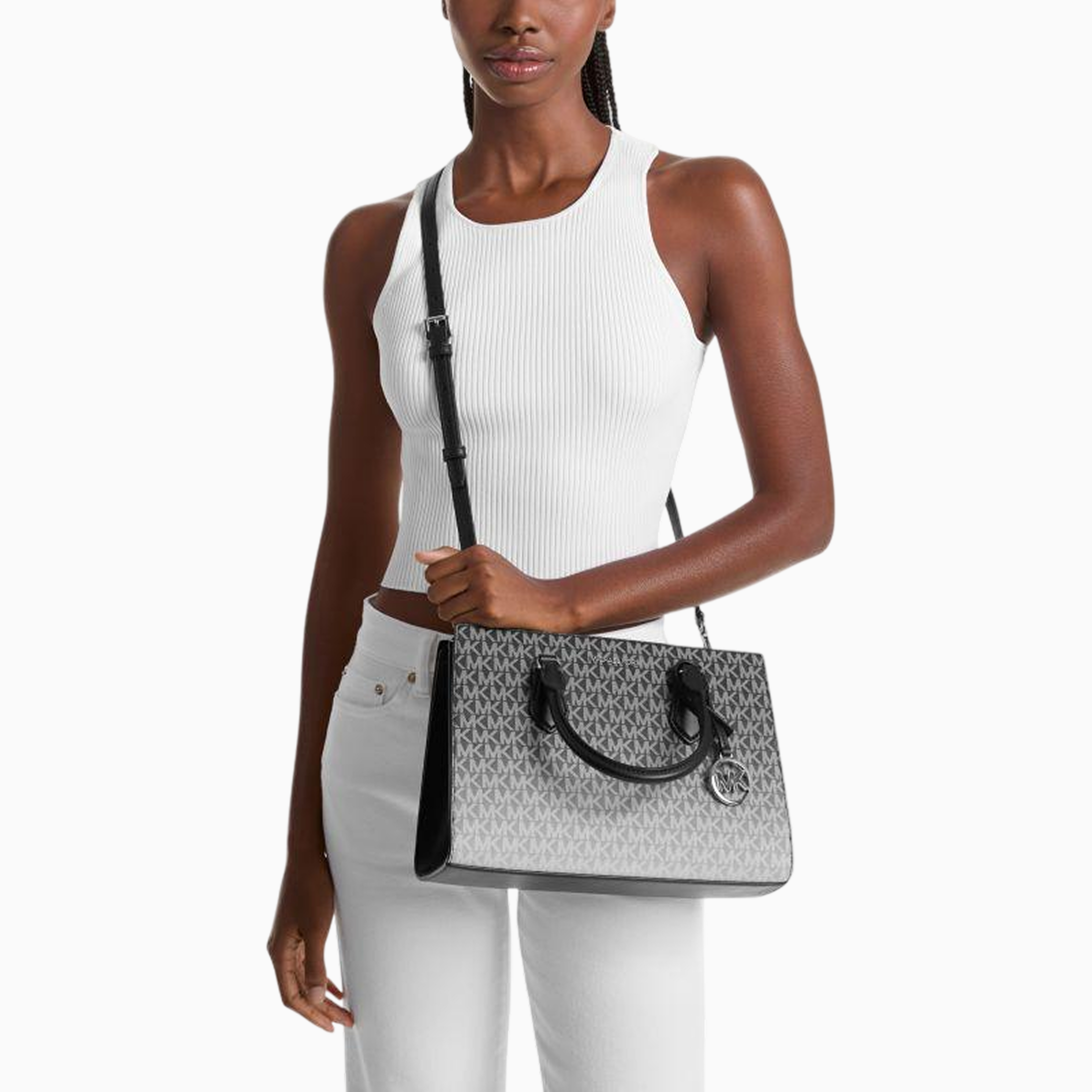 MICHAEL KORS Sheila Medium Ombré Signature Logo Satchel