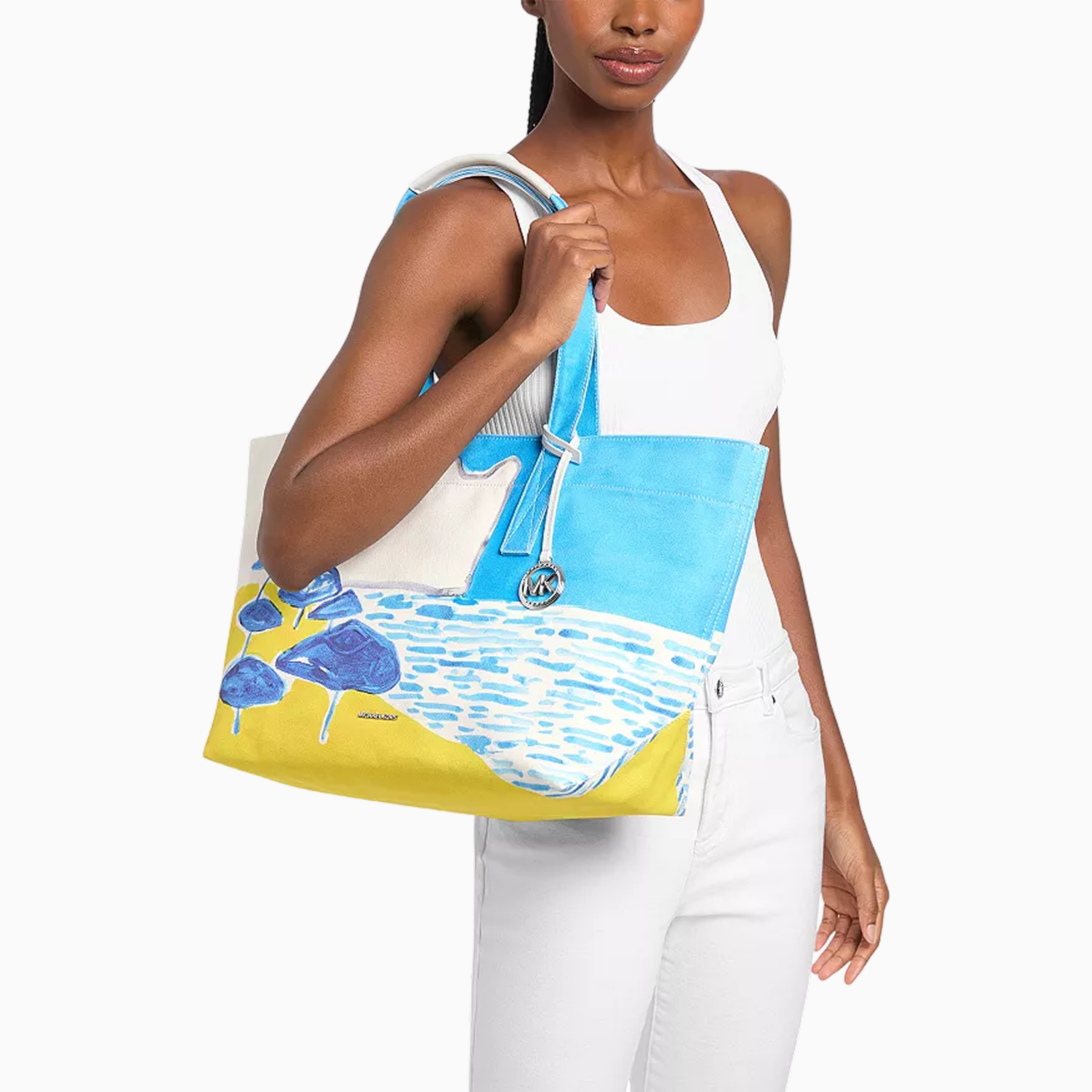 MICHAEL KORS® X CHRISTINA ZIMPEL Large Cotton Canvas Tote Bag