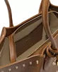 Arezzo Alba Medium Leather Zipper Tote Bag