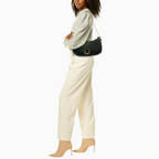 PERSAMAN NEW YORK Croc-Embossed Leather Shoulder Bag
