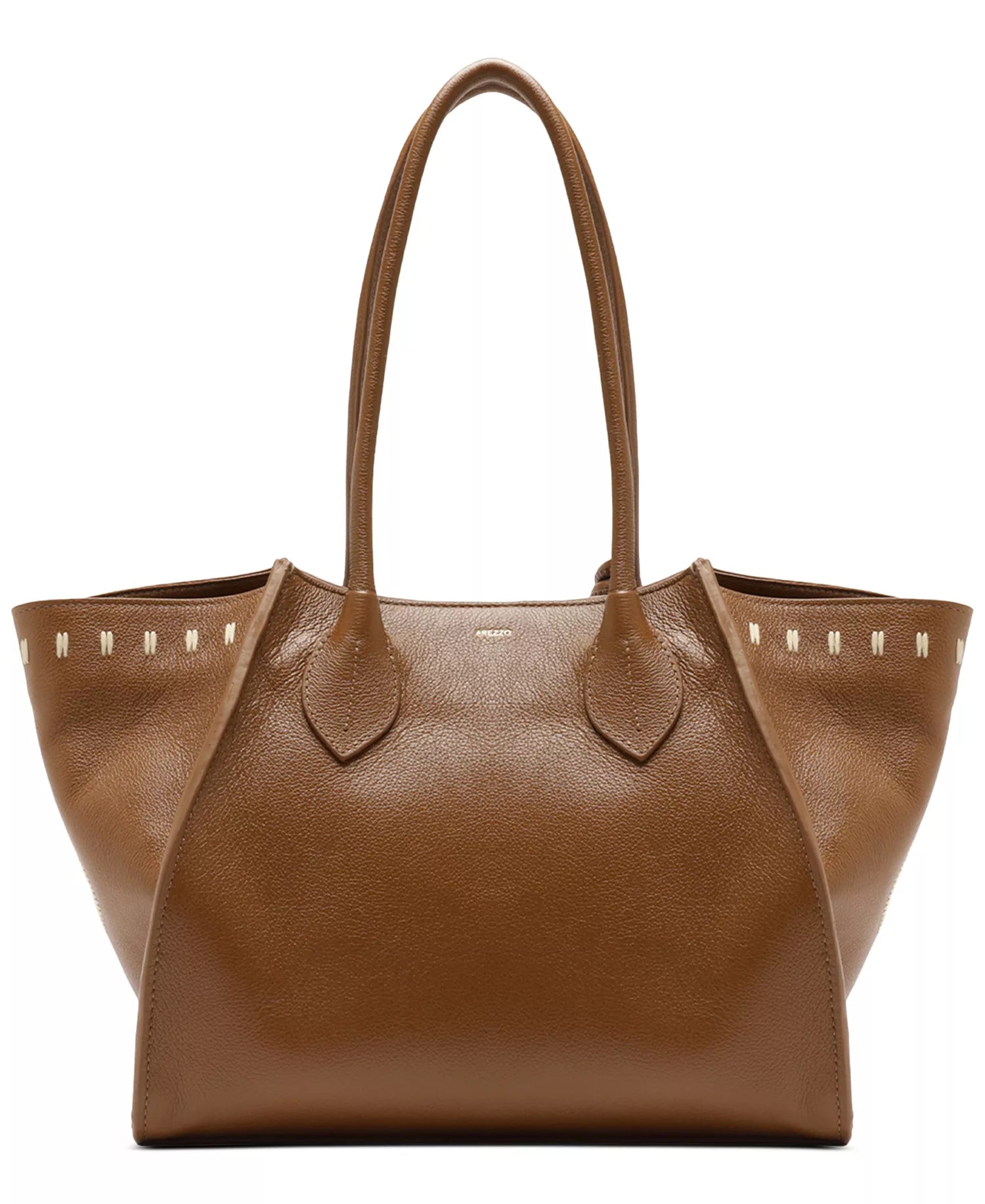 Arezzo Alba Medium Leather Zipper Tote Bag