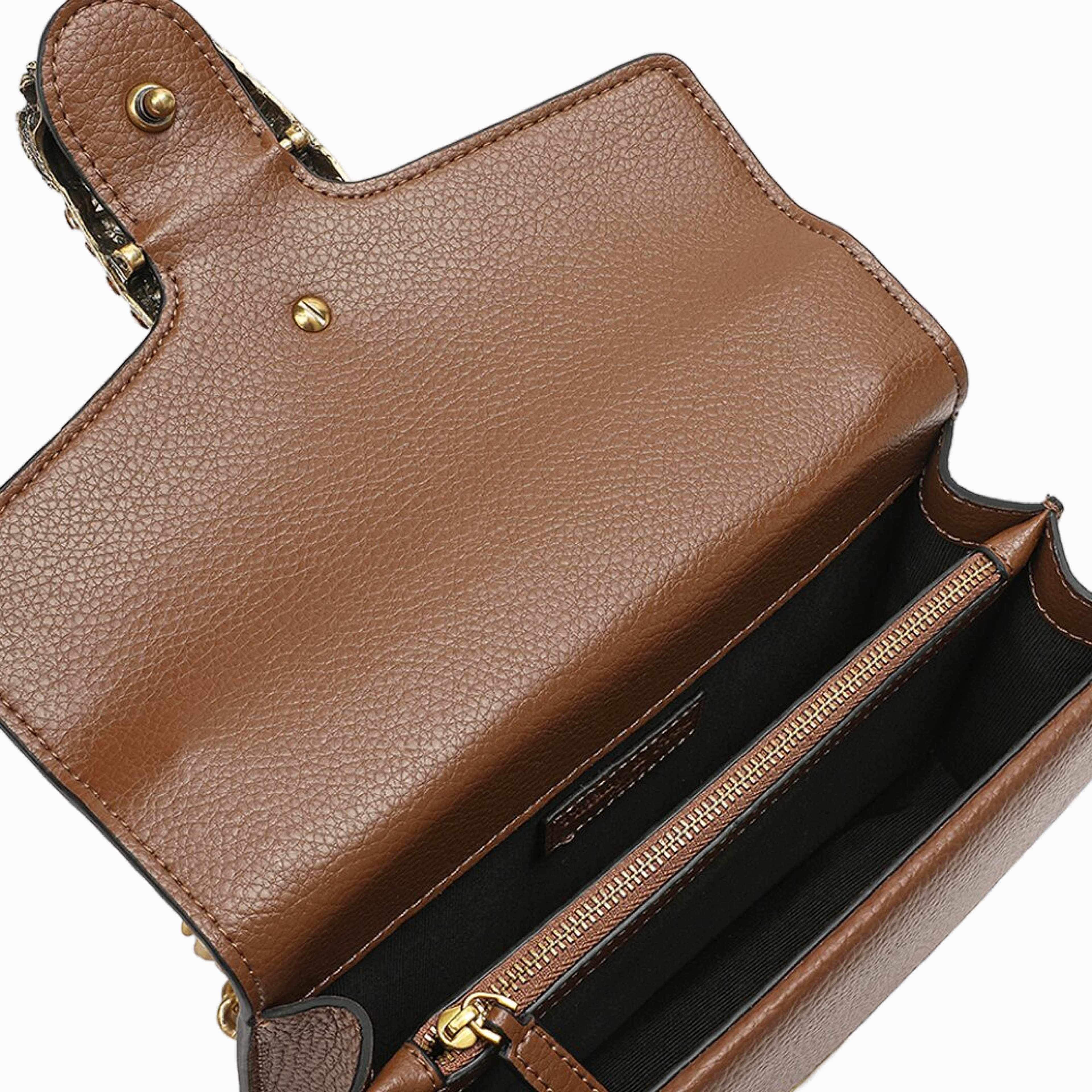 TIFFANY & FRED PARIS Crystal Dragon Leather Crossbody
