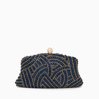 VERANO HILL Noire Radiance Clutch Bag with Chain