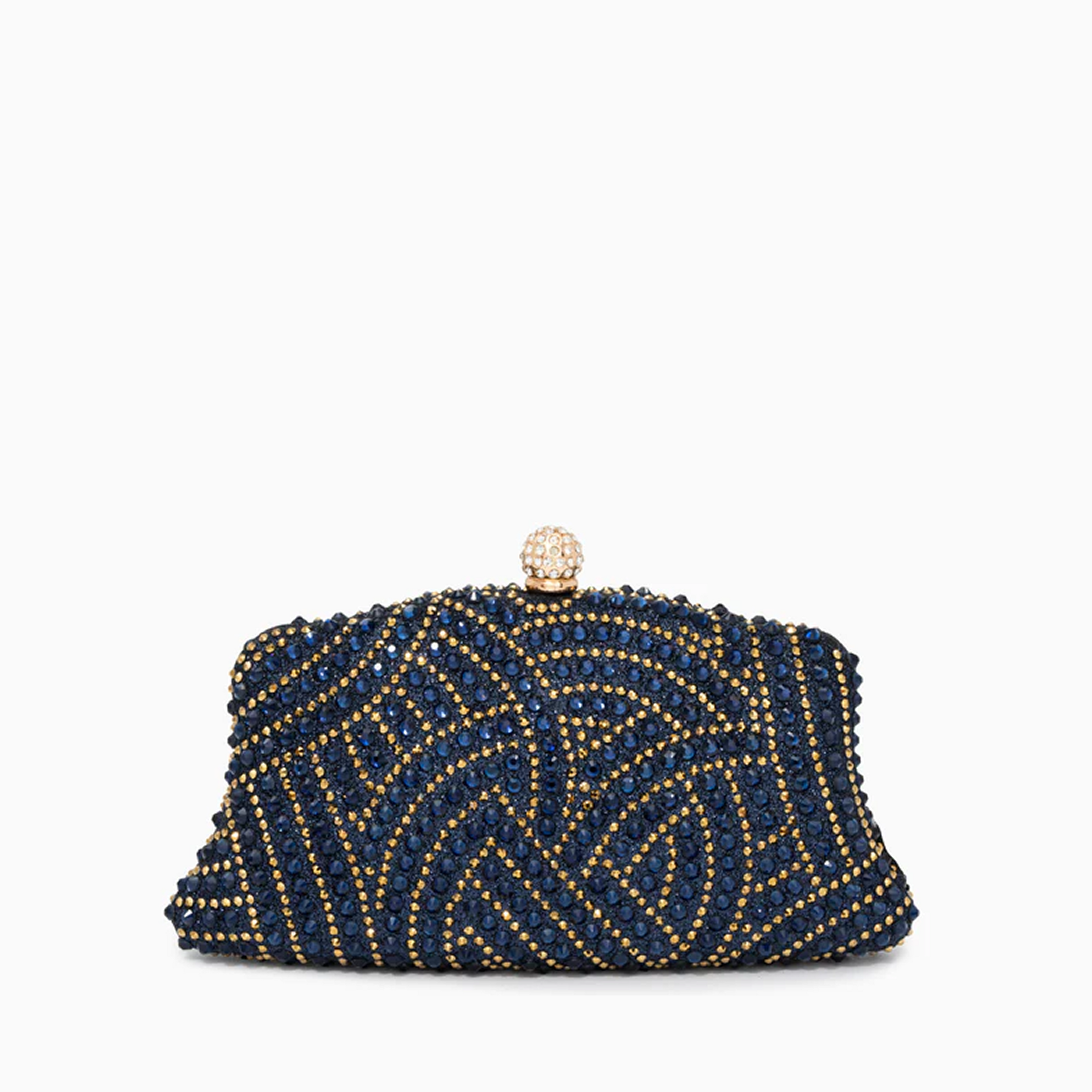 VERANO HILL Noire Radiance Clutch Bag with Chain