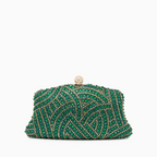 VERANO HILL Noire Radiance Clutch Bag with Chain
