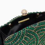 VERANO HILL Noire Radiance Clutch Bag with Chain