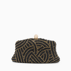 VERANO HILL Noire Radiance Clutch Bag with Chain