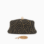 VERANO HILL Noire Radiance Clutch Bag with Chain