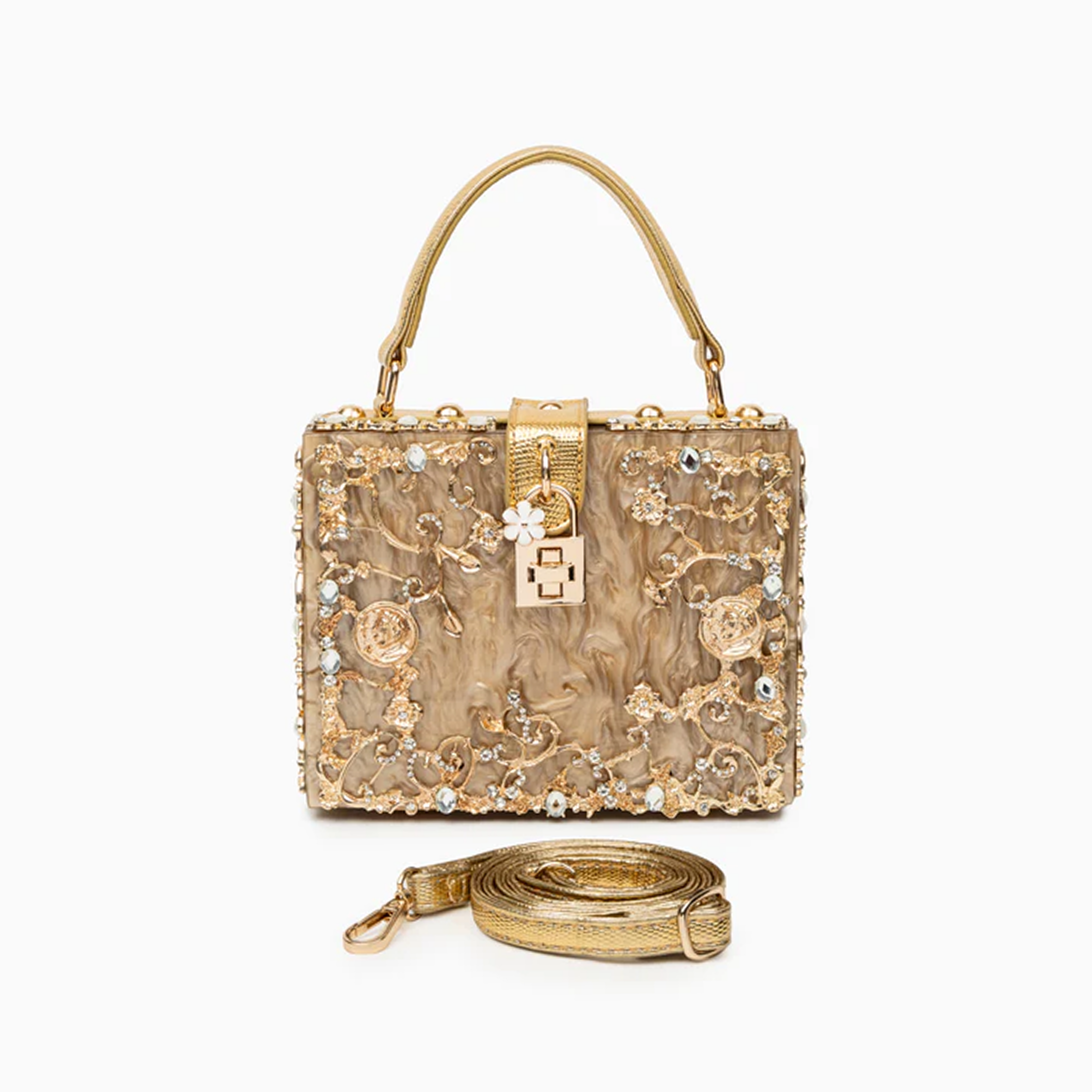 VERANO HILL Acrylic Box Handbag